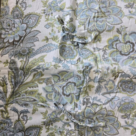 Melange Home King Sized Pillow Shams (2) Quilted Cotton Patchwork Earth Tones - Picture 8 of 10